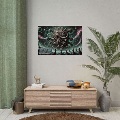 Cosmic Chaos Azathoth Limerick-Inspired Poster Wall Art in Modern Living Room Decor