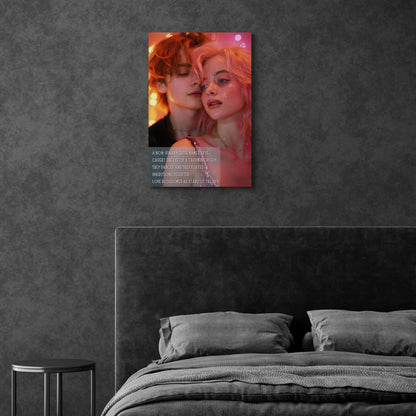 Stars in Their Eyes: Romantic Gay Pride Poster Wall Art, Inspired by Enchanting Limerick