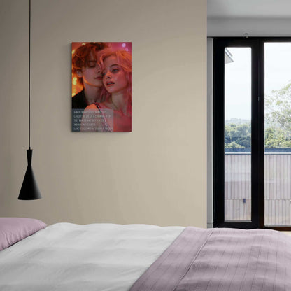 Stars in Their Eyes: Romantic Gay Pride Canvas Wall Art, Inspired by Enchanting Limerick