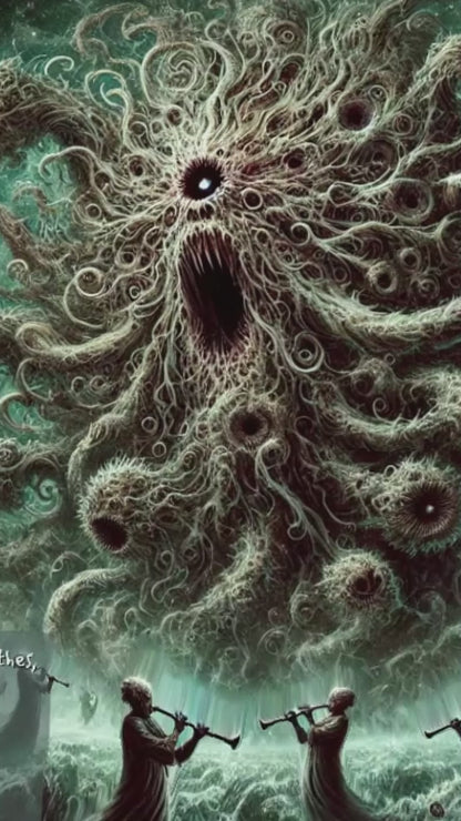 Cosmic Chaos: Mesmerizing Azathoth Limerick-Inspired Poster Wall Art